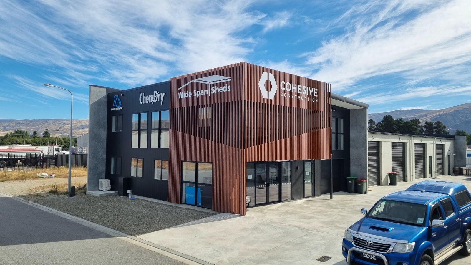 Building signage in Cromwell