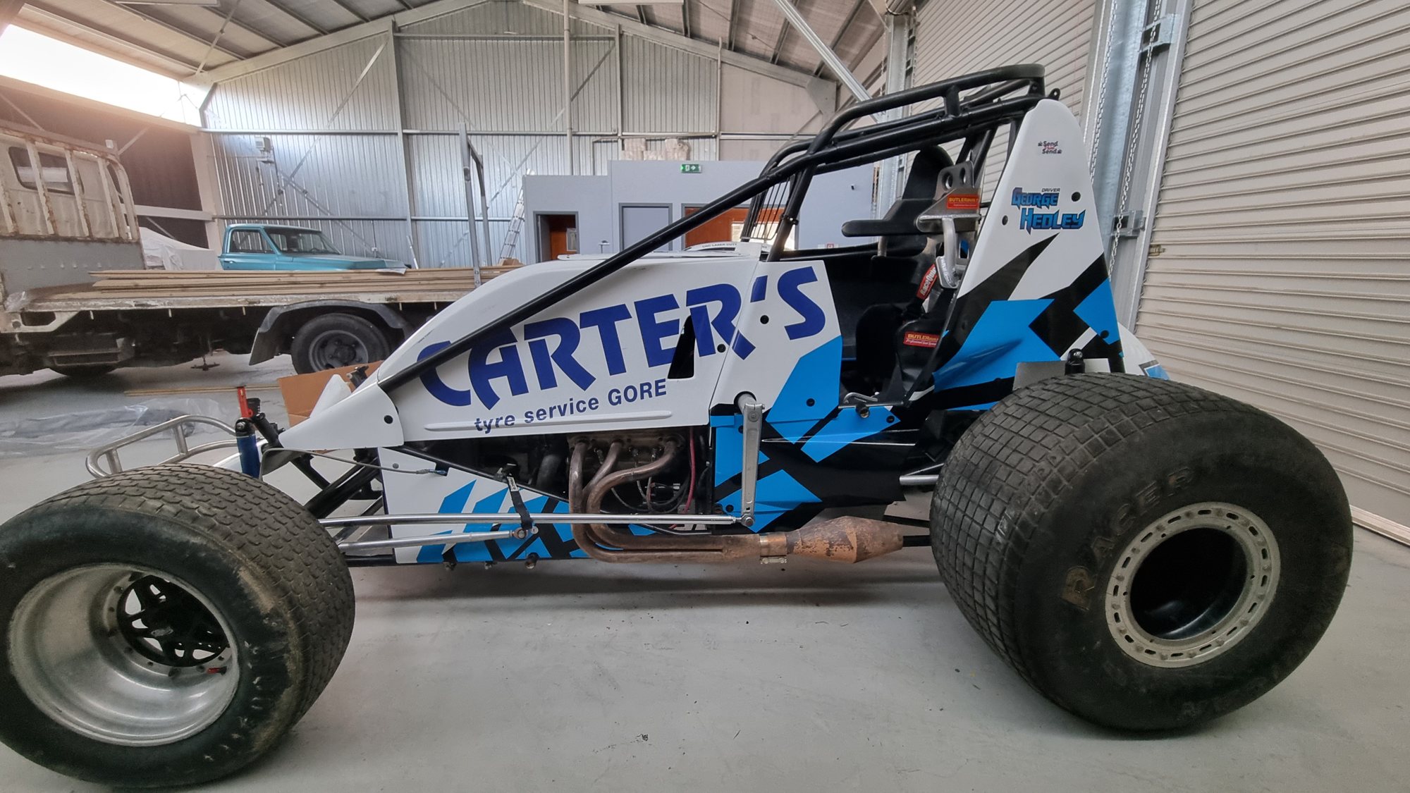 Carter's Tyre Service midget car