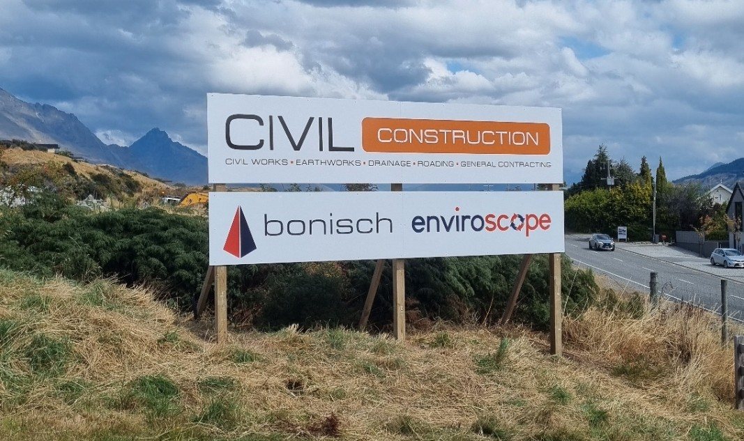 Civil Construction / Bonisch site sign