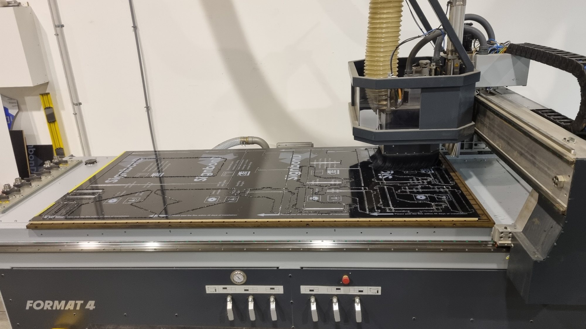 Acrylic cutting on the CNC router