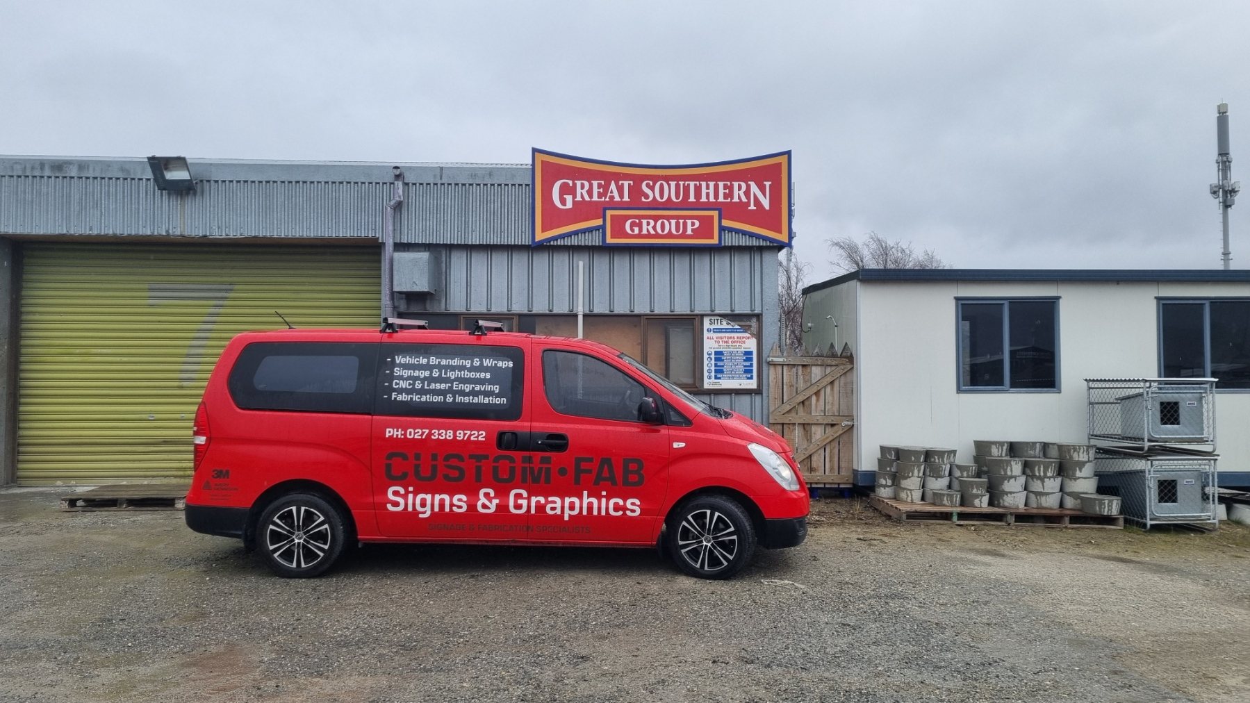 Custom Fab signwritten van