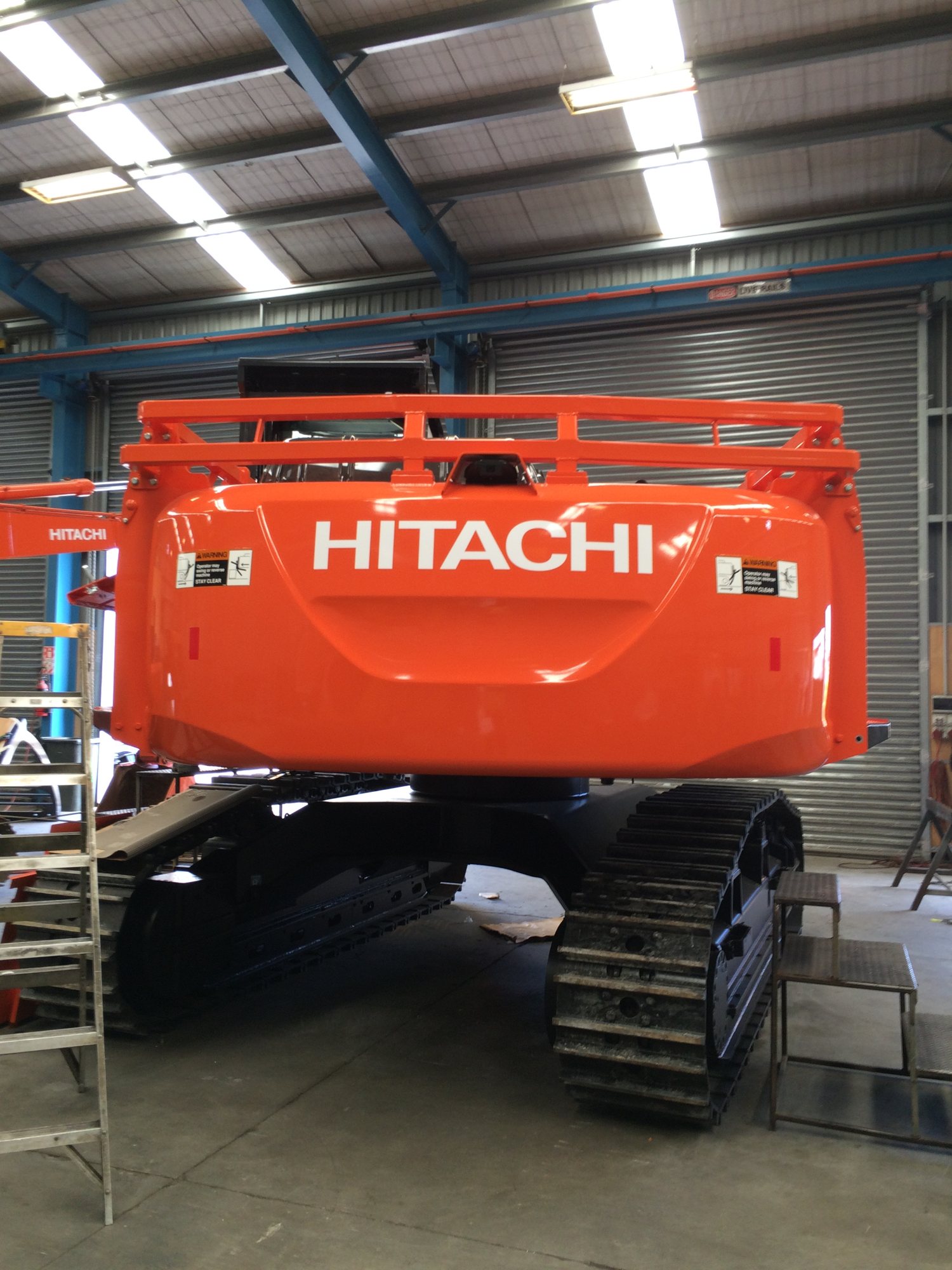 Hitachi excavator decals