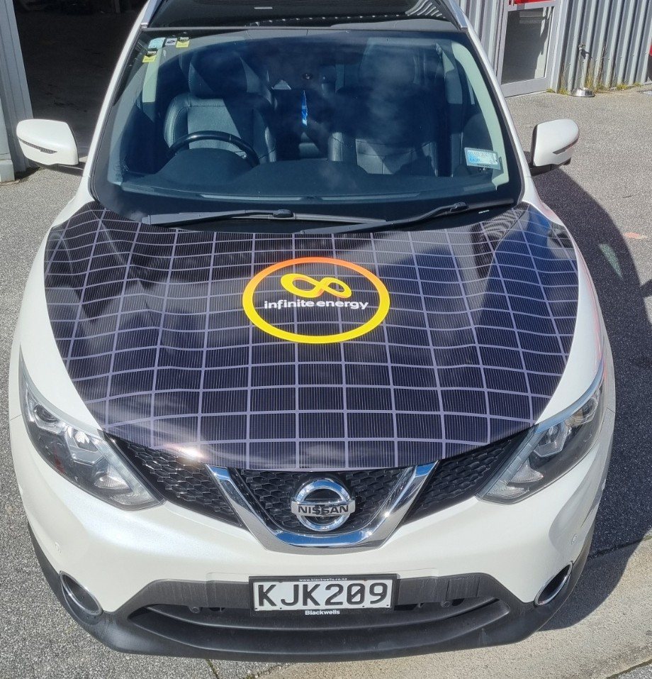 Infinite Energy solar bonnet wrap