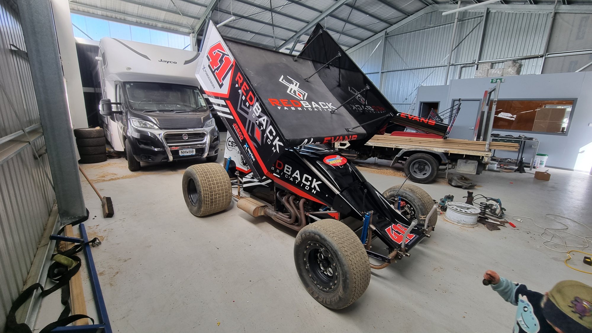 Redback sprint car graphics