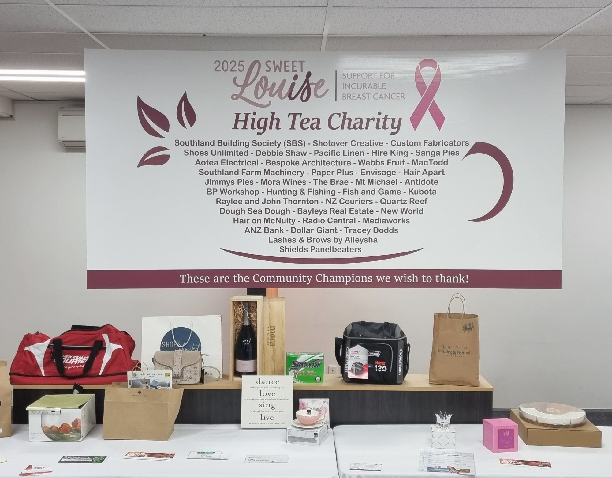Sweet Louise High Tea Charity banner