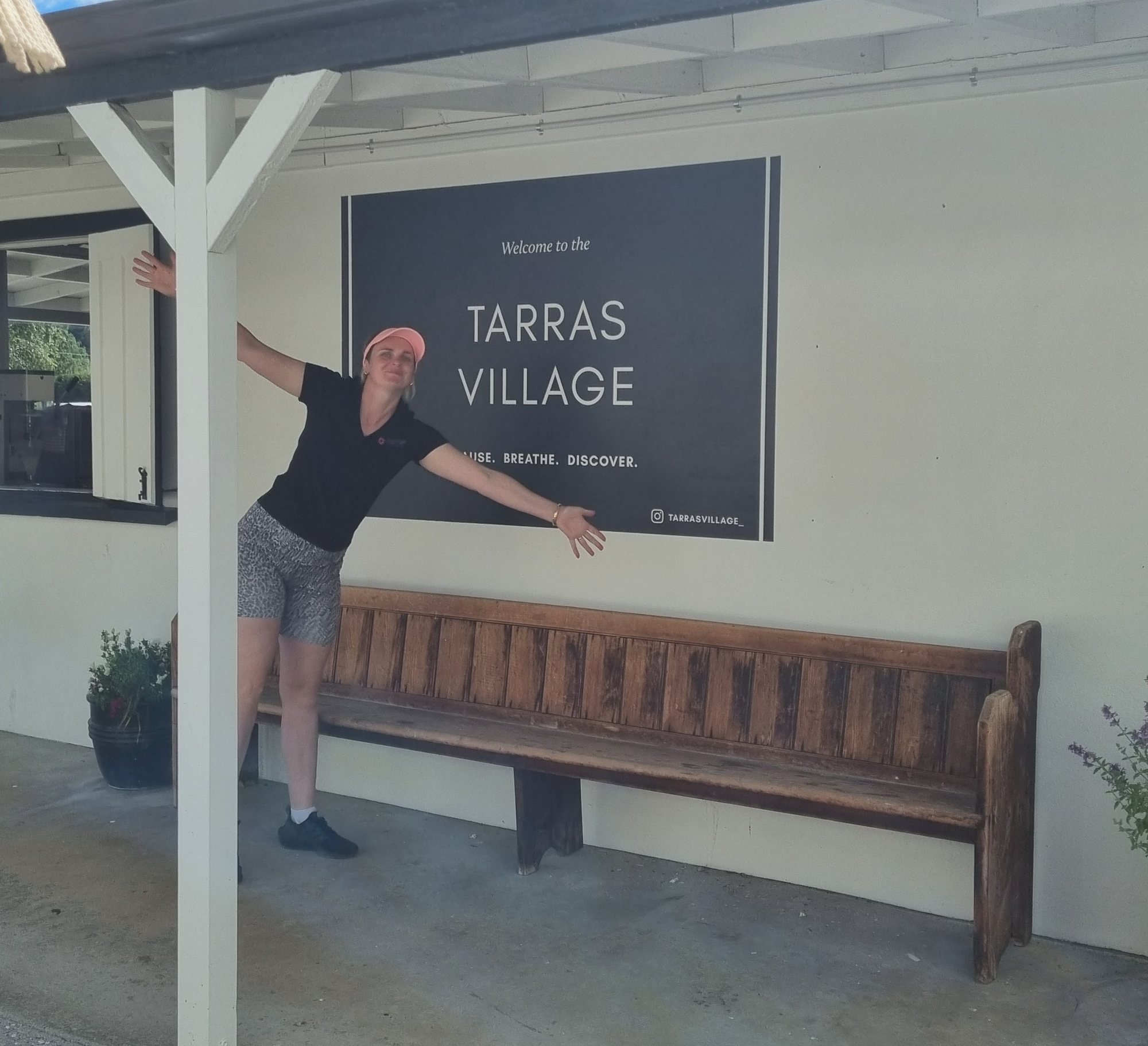 Tarras Village wall sign